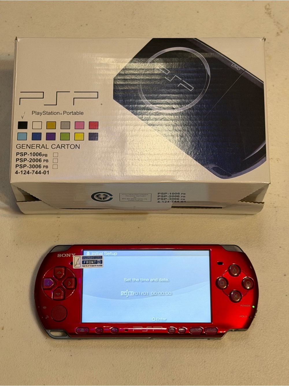 Sony PSP 3000 Portable Handheld Gaming Console - Red 128gb